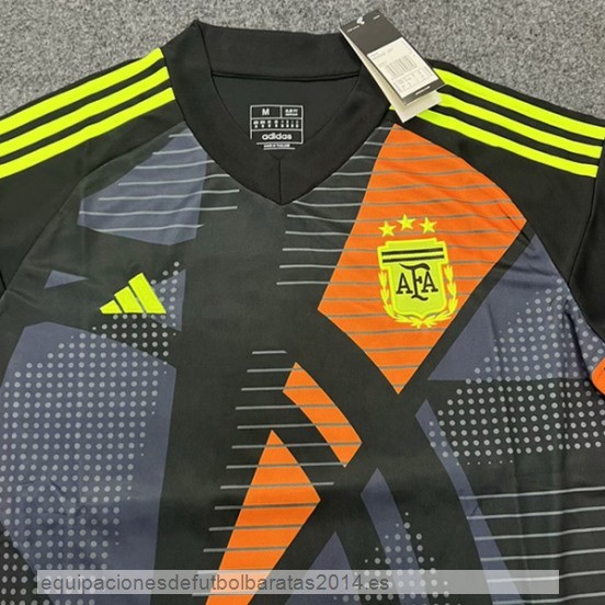 Nuevo Tailandia Portero Camiseta Argentina 2024 Negro Baratas